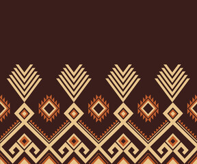 ethnic patten concept, geometric fabric pattern, brown, flowers, native ethnic, beautiful colors, designed for backgrounds, promoters, advertisements, flyers, websites, ethnic events