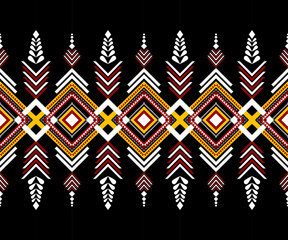 ethnic patten concept, geometric fabric pattern, brown, flowers, native ethnic, beautiful colors, designed for backgrounds, promoters, advertisements, flyers, websites, ethnic events