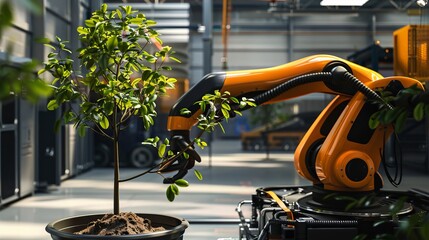 Advancements in Artificial Intelligence and Machine Learning are transforming to agriculture farming. Automotive robot hand observe and research plants
