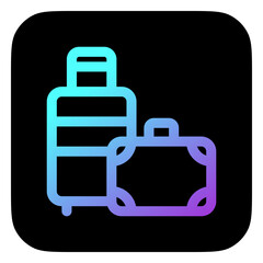 Editable baggage, luggage, suitcase vector icon. Part of a big icon set family. Perfect for web and app interfaces, presentations, infographics, etc