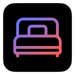Editable single bed vector icon. Part of a big icon set family. Perfect for web and app interfaces, presentations, infographics, etc