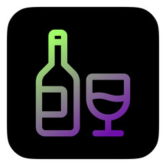 Editable wine vector icon. Part of a big icon set family. Perfect for web and app interfaces, presentations, infographics, etc