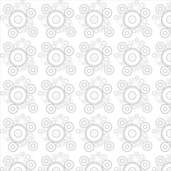 Modern seamless grey color geometric circles abstract background