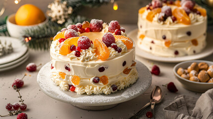 cream fruit cakes