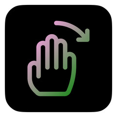 Editable hand swipe left vector icon. Part of a big icon set family. Perfect for web and app interfaces, presentations, infographics, etc