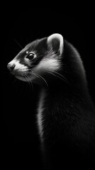 Fototapeta premium portrait of a raccoon