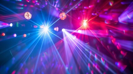 Fototapeta premium Fun concert party disco light background