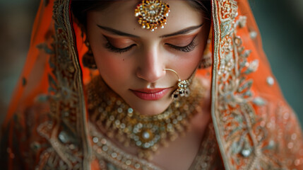 Bridal Opulence: The Vibrant Elegance of an Anarkali Suit