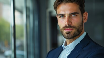 Fototapeta premium Portrait of an handsome businessman
