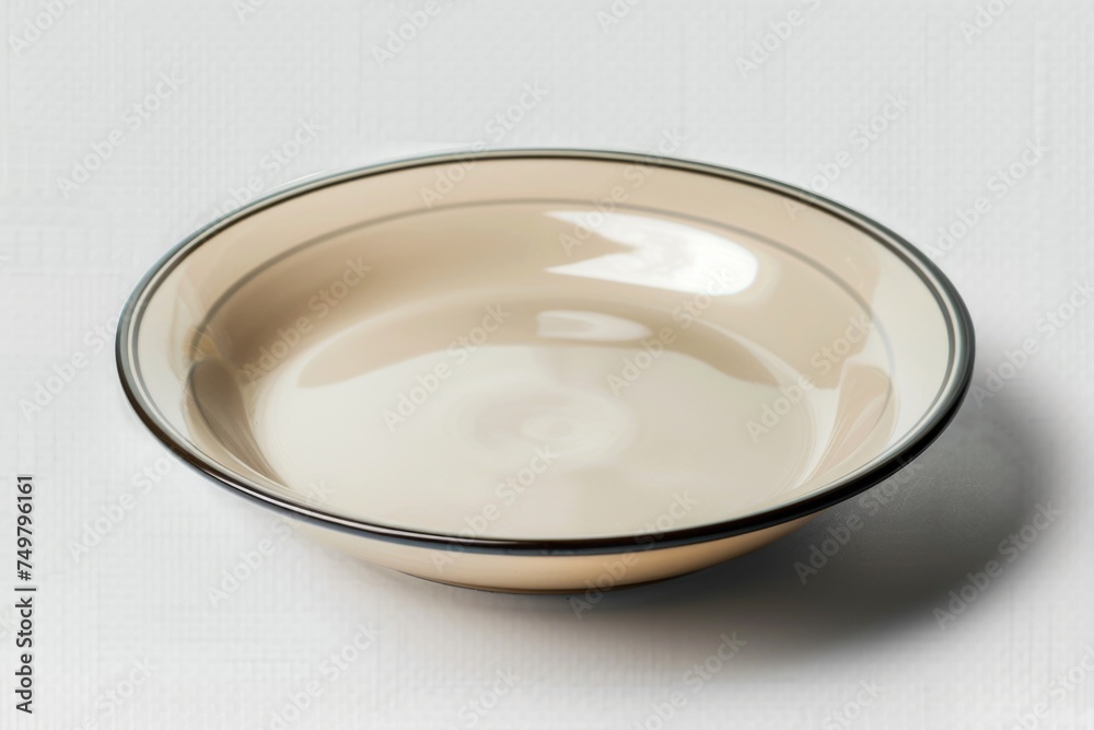 Poster a close-up of a bowl on a table. suitable for various kitchen or dining related concepts