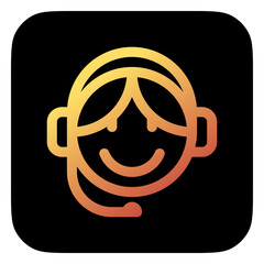 Editable customer service vector icon. Part of a big icon set family. Perfect for web and app interfaces, presentations, infographics, etc