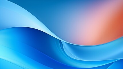 Colored Macro Background with Curved Blue Paper Sheets - Features Soft Vivid Colors and Abstract Shapes