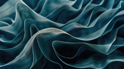 Fototapeta premium Close up view of blue fabric, perfect for textile backgrounds