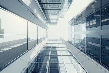 A very tall building with lots of windows. Ideal for architectural projects