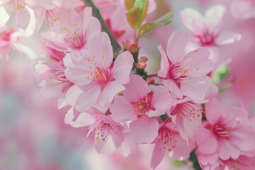 Close up of pink flowers, ideal for nature backgrounds