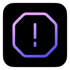 Editable vector alert warning spam octagon icon. Part of a big icon set family. Perfect for web and app interfaces, presentations, infographics, etc