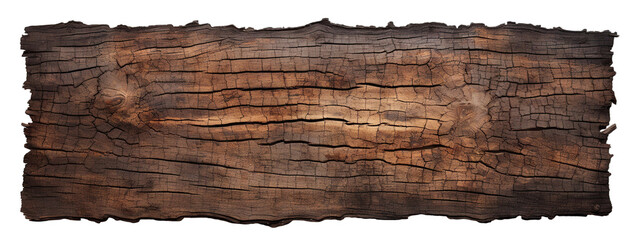  Burnt wooden plank cut out