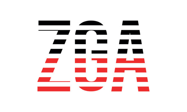 ZGA three initial letter iconic line negative space minimal logo design vector template. monogram, abstract, wordmark, business, typography, minimalist, brand, company, flat, modern, unique, simple