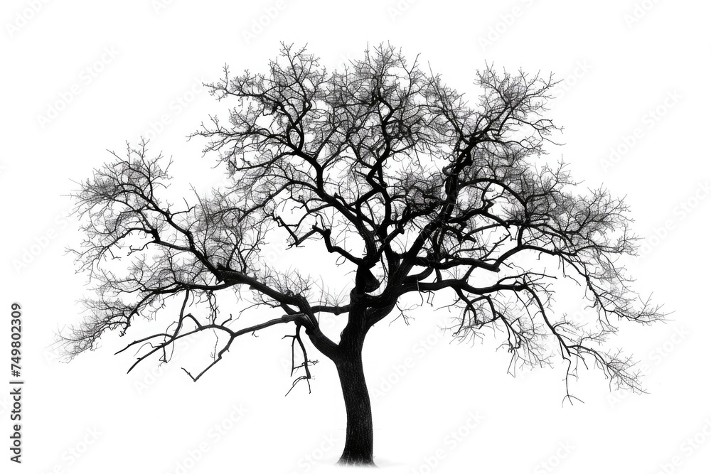 Poster A stark image of a solitary tree. Suitable for nature-themed projects