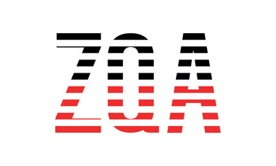 ZQA three initial letter iconic line negative space minimal logo design vector template. monogram, abstract, wordmark, business, typography, minimalist, brand, company, flat, modern, unique, simple