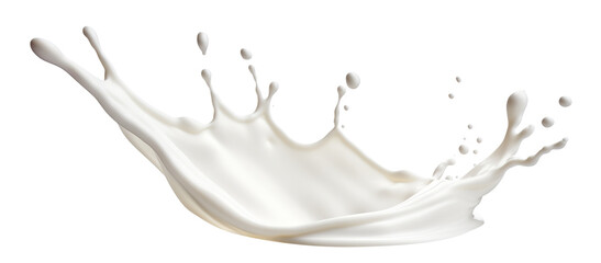 Fototapeta premium Splash of milk or cream, cut out