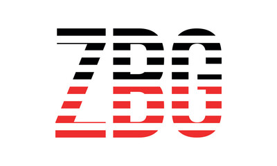 ZBG three initial letter iconic line negative space minimal logo design vector template. monogram, abstract, wordmark, business, typography, minimalist, brand, company, flat, modern, unique, simple