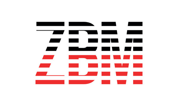 ZBM three initial letter iconic line negative space minimal logo design vector template. monogram, abstract, wordmark, business, typography, minimalist, brand, company, flat, modern, unique, simple