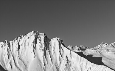 Last sunny days in Vals ski center Piz Terri