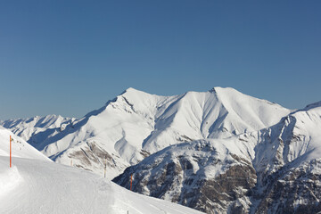 Last sunny days in Vals ski center