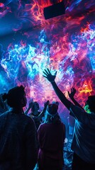Augmented reality experiences at music festivals highlighting water conservation powered by unique genre sounds