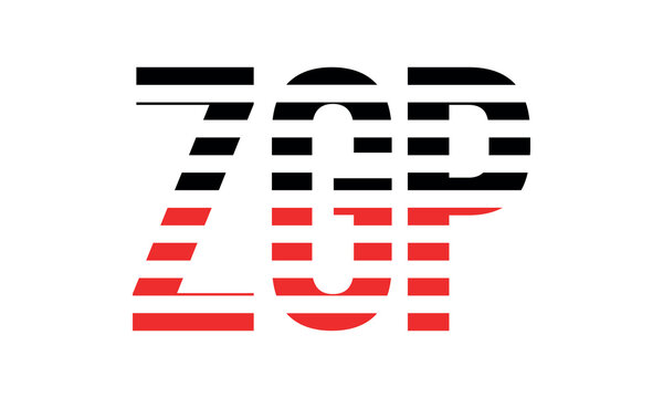 ZGP three initial letter iconic line negative space minimal logo design vector template. monogram, abstract, wordmark, business, typography, minimalist, brand, company, flat, modern, unique, simple