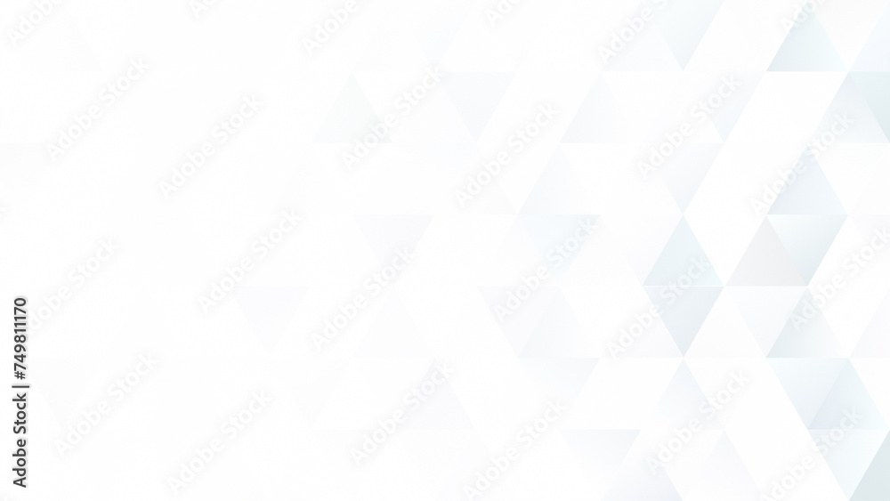 Poster abstract light colored triangles on white background. high resolution full frame geometric triangula