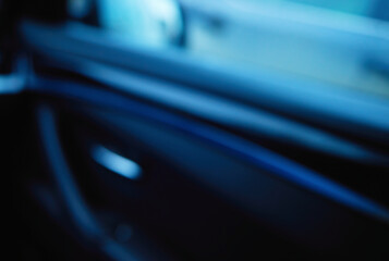 Inside car interior blur abstract background