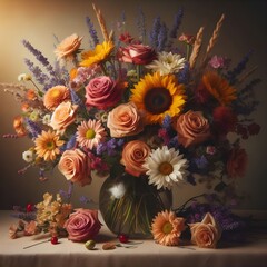 Fototapeta premium flowers generative ai