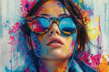 Graffiti, vibrant expression of urban culture, showcasing the creativity and artistic flair found in the colorful world of street art and spray paint masterpieces