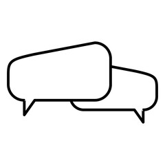 Naklejka premium black and white speech bubble