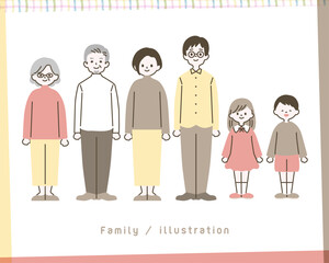 シンプルな家族のイラスト_10