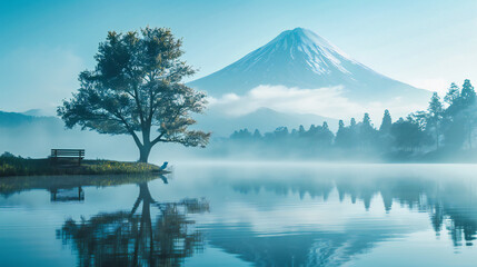 Japanese Spring Splendor: Mt. Fujis Blossoms and Autumn Leaves at Kawaguchi Lake
