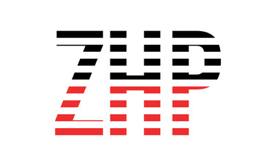 ZHP three initial letter iconic line negative space minimal logo design vector template. monogram, abstract, wordmark, business, typography, minimalist, brand, company, flat, modern, unique, simple