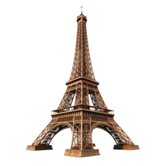 Selbstklebende Fototapete Eiffelturm eiffel tower isolated on white