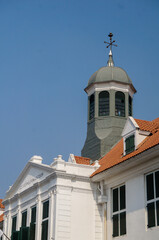 Fototapeta na wymiar Jakarta History Museum, Old Building view from Fatahillah field, Old Town in Jakarta