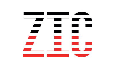 ZIC three initial letter iconic line negative space minimal logo design vector template. monogram, abstract, wordmark, business, typography, minimalist, brand, company, flat, modern, unique, simple