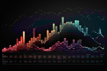 Experience the artistry of stock market visualization through inventive and original graphs.