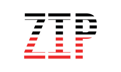 ZIP three initial letter iconic line negative space minimal logo design vector template. monogram, abstract, wordmark, business, typography, minimalist, brand, company, flat, modern, unique, simple