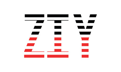 ZIY three initial letter iconic line negative space minimal logo design vector template. monogram, abstract, wordmark, business, typography, minimalist, brand, company, flat, modern, unique, simple