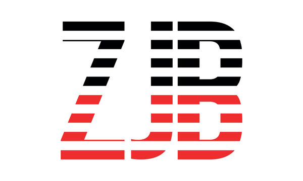 ZJB three initial letter iconic line negative space minimal logo design vector template. monogram, abstract, wordmark, business, typography, minimalist, brand, company, flat, modern, unique, simple