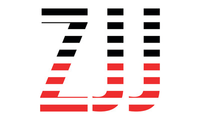 ZJJ three initial letter iconic line negative space minimal logo design vector template. monogram, abstract, wordmark, business, typography, minimalist, brand, company, flat, modern, unique, simple