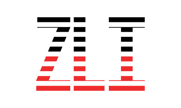 ZLI three initial letter iconic line negative space minimal logo design vector template. monogram, abstract, wordmark, business, typography, minimalist, brand, company, flat, modern, unique, simple