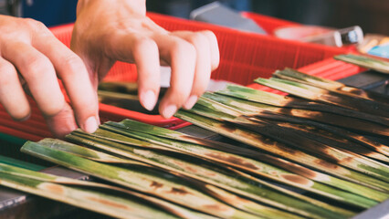 Otak-otak is a Grilled Fish Cake Made of Ground Fish Meat Mixed with Tapioca Starch and Spices from...