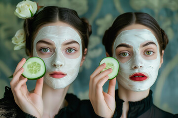 Natural Glow: Beauty Secrets with Cucumber and Cream